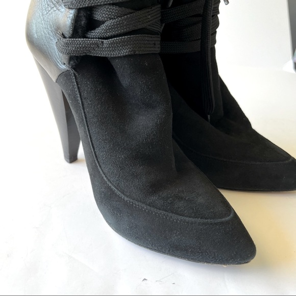 IRO Black Suede Lace Up Boots - Picture 11 of 16